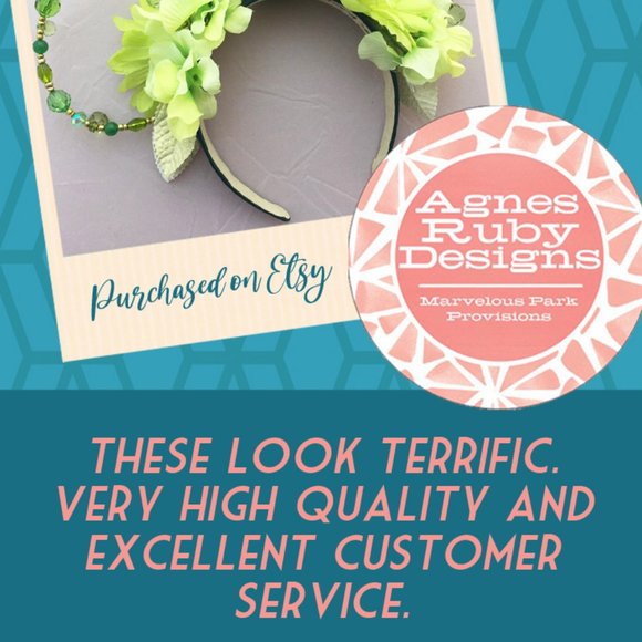 It’s A Small World Disney Insp Minnie Mouse Beaded Ears Bright Fascinator Head - Picture 6 of 6